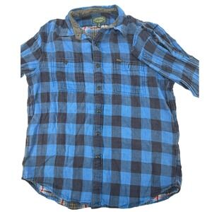 Polo Country Ralph Lauren Flannel Shirt XL Mens Blue Buffalo Plaid